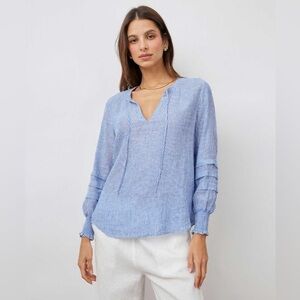 Rails Stripe Linen Caterina Top